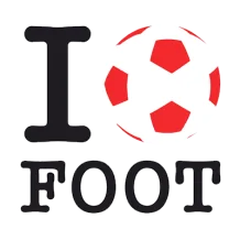 Ballon I love foot pour bébé, parfait pour les fans de football. Idéal avec d\'autres articles de notre boutique.