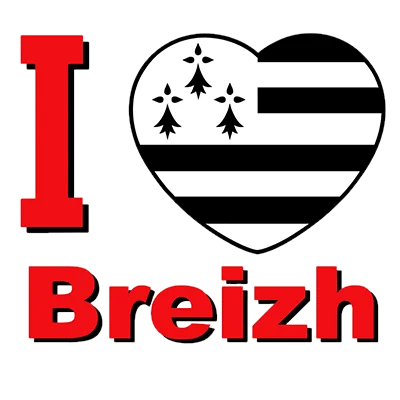 Tétine I love Breizh pour bébé, parfaite pour un style breton unique. Idéale pour les petits amoureux de la Bretagne.