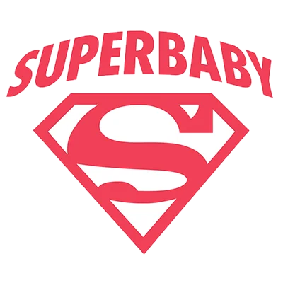 Logo Superbaby, une marque d\'articles pour bébé variés : tétines, bodys, chaussons et plus, disponible sur bebe-prenom.com.