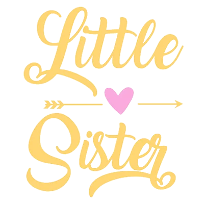 Tétine \"Little Sister\" pour bébé, douce et adorable, parfaite pour célébrer l\'arrivée de la petite sœur. Disponible sur bebe-