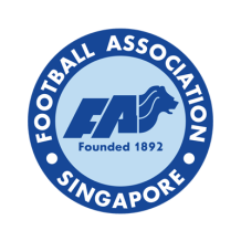 Logo de l\'équipe nationale de football de Singapour, idéal pour personnaliser les accessoires de bébé sur bebe-prenom.com.