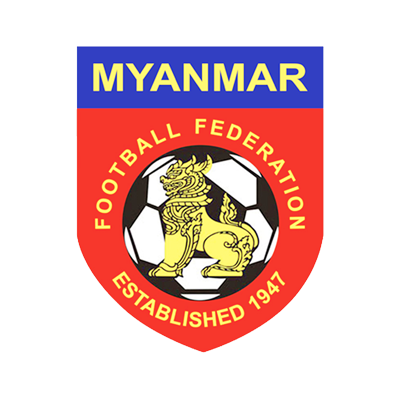 Logo de l\'équipe nationale de football du Myanmar, parfait pour des articles pour bébés à thème sportif. Disponible sur bebe-pr