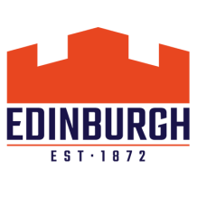 Logo Edinburgh Rugby pour articles de bébé, idéal pour les fans de rugby. Découvrez notre sélection sur bebe-prenom.com.