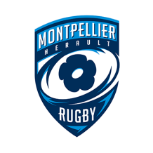 Logo Montpellier HRC, parfait pour les fans de rugby. Idéal pour personnaliser les accessoires de bébé. Disponible sur bebe-pren