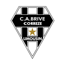 Logo C.A. Brive Corrèze, parfait pour habiller votre bébé avec style. Idéal pour un cadeau unique sur bebe-prenom.com.