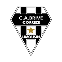 Logo C.A. Brive Corrèze, parfait pour habiller votre bébé avec style. Idéal pour un cadeau unique sur bebe-prenom.com.