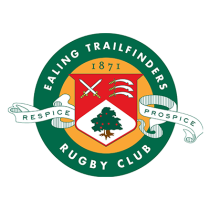 Logo des Ealing Trailfinders, parfait pour représenter votre bébé en douceur avec style. Découvrez notre boutique sur bebe-preno