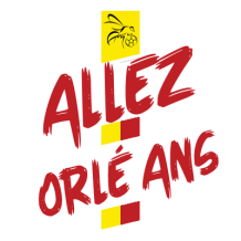 Bodys et accessoires pour bébé aux couleurs de l\'Union sportive Orléans Loiret football, parfaits pour les petits supporters.