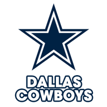 Logo des Dallas Cowboys pour produits pour bébé, idéal pour tétines, bodys et plus sur bebe-prenom.com.