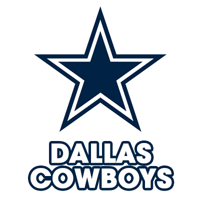 Logo des Dallas Cowboys pour produits pour bébé, idéal pour tétines, bodys et plus sur bebe-prenom.com.
