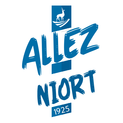 Logo du Chamois Niortais Football Club, idéal pour les articles de bébé. Découvrez notre sélection sur bebe-prenom.com.