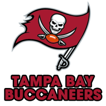 Logo des Tampa Bay Buccaneers, idéal pour les articles pour bébé comme bodys, bavoirs ou chaussons. Disponibles sur bebe-prenom.