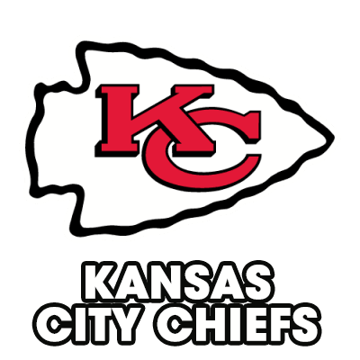 Logo des Kansas City Chiefs, idéal pour les articles pour bébé : tétines, bodys et plus sur bebe-prenom.com.