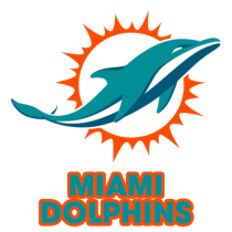 Logo Miami Dolphins pour des articles bébés stylés et tendance. Découvrez notre collection sur bebe-prenom.com.