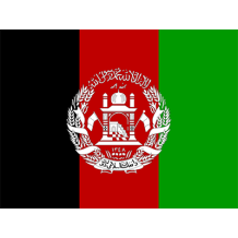 Drapeau officiel de l\'Afghanistan, parfait pour personnaliser les accessoires de votre bébé sur bebe-prenom.com.