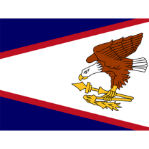 Drapeau Officiel des Samoa américaines, parfait pour personnaliser les accessoires de votre bébé sur bebe-prenom.com.