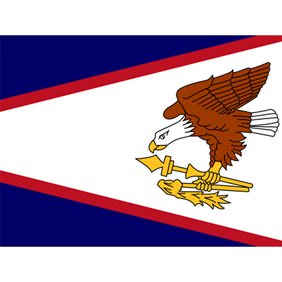 Drapeau Officiel des Samoa américaines, parfait pour personnaliser les accessoires de votre bébé sur bebe-prenom.com.