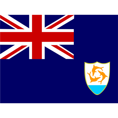 Drapeau Officiel d\'Anguilla pour personnaliser les accessoires de bébé sur bebe-prenom.com.