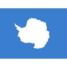 Drapeau Officiel de l\'Antarctique, parfait pour égayer les articles de bébé sur bebe-prenom.com.
