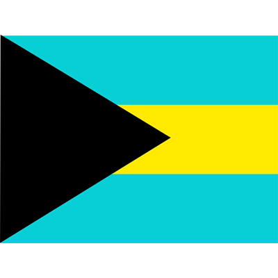 Drapeau Officiel des Bahamas, idéal pour personnaliser les accessoires de bébé sur bebe-prenom.com.