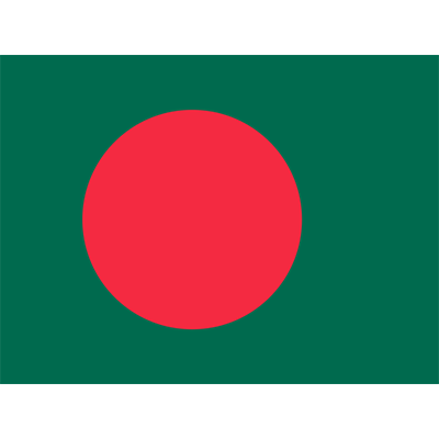Drapeau Officiel du Bangladesh, parfait pour décorer les articles pour bébé sur bebe-prenom.com.