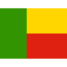 Drapeau Officiel du Bénin, un accessoire unique pour personnaliser les articles de votre bébé. Disponibles sur bebe-prenom.com.