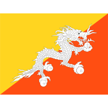 Drapeau Officiel du Bhoutan pour ajouter une touche culturelle aux articles pour bébé sur bebe-prenom.com.