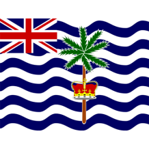 Drapeau officiel du Territoire britannique de l\'océan Indien, idéal pour personnaliser les articles de bébé sur bebe-prenom.com
