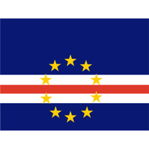 Drapeau Officiel du Cap-Vert, parfait pour personnaliser les articles de votre bébé sur bebe-prenom.com.