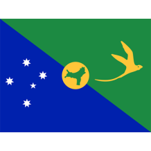 Drapeau Officiel de l\'Île Christmas, idéal pour personnaliser les accessoires de votre bébé sur bebe-prenom.com.