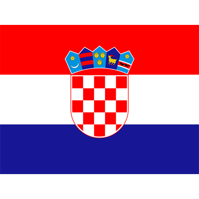 Drapeau Officiel de la Croatie, parfait pour personnaliser les accessoires de bébé sur bebe-prenom.com.