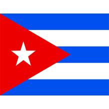 Drapeau Officiel de Cuba pour accessoires bébé, idéal pour personnaliser bodys et bavoirs. Disponible sur bebe-prenom.com.