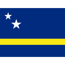 Drapeau Officiel de Curaçao, idéal pour personnaliser les accessoires de votre bébé. Disponible sur bebe-prenom.com.