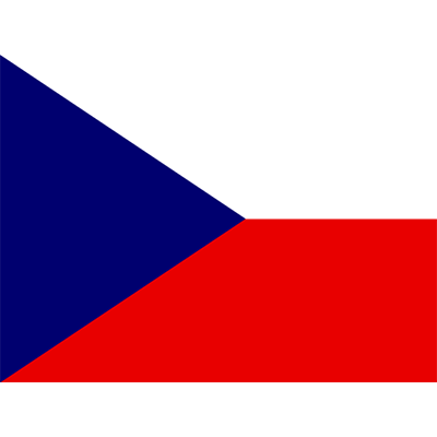 Drapeau Officiel de la République Tchèque, parfait pour personnaliser les accessoires de votre bébé sur bebe-prenom.com.