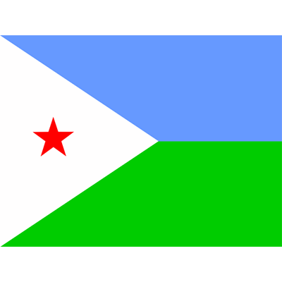 Drapeau Officiel de Djibouti pour la chambre de bébé, parfait pour décorer avec style. Disponible sur bebe-prenom.com.