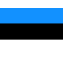Drapeau Officiel de l\'Estonie, idéal pour personnaliser les accessoires de votre bébé sur bebe-prenom.com.