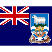 Drapeau officiel des Îles Falkland pour vos accessoires de bébé. Idéal pour un look original et fun sur bodys et bavoirs.
