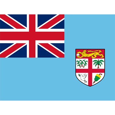 Drapeau Officiel des Fidji, idéal pour personnaliser les articles de votre bébé avec élégance et originalité.