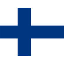 Drapeau Officiel de la Finlande, parfait pour personnaliser les accessoires de votre bébé sur bebe-prenom.com.