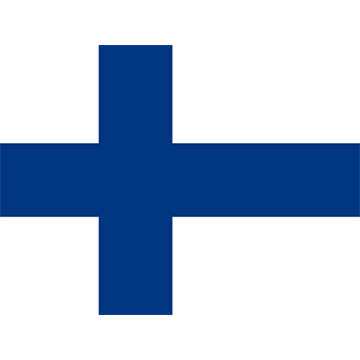 Drapeau Officiel de la Finlande, parfait pour personnaliser les accessoires de votre bébé sur bebe-prenom.com.