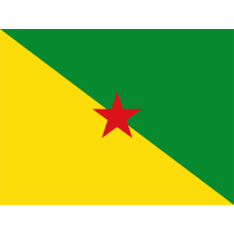 Drapeau Officiel de la Guyane Française, idéal pour décorer les articles de bébé sur bebe-prenom.com.