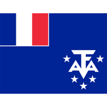 Drapeau Officiel des Terres australes françaises, idéal pour personnaliser les accessoires de votre bébé chez bebe-prenom.com.