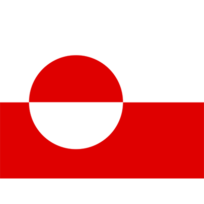Drapeau Officiel du Groenland, idéal pour personnaliser les accessoires de bébé avec une touche unique.