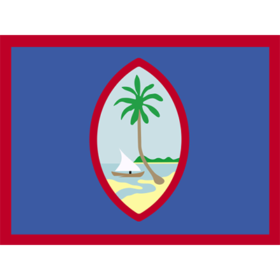 Drapeau Officiel de Guam, idéal pour personnaliser les articles de bébé sur bebe-prenom.com.