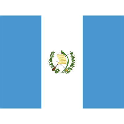 Drapeau Officiel du Guatemala pour décoration d\'articles pour bébé, parfait pour personnaliser bodys et bavoirs.