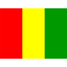 Drapeau Officiel de la Guinée-Bissau pour personnaliser les accessoires de votre bébé. Idéal pour les tétines et bodys.