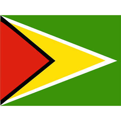 Drapeau Officiel de la Guyane, un accessoire unique pour célébrer les origines de votre bébé. Disponible sur bebe-prenom.com.