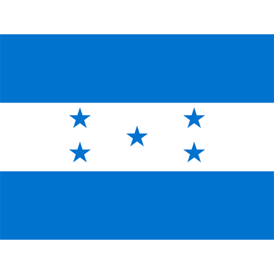 Drapeau officiel du Honduras, parfait pour embellir les accessoires de bébé. Découvrez nos articles sur bebe-prenom.com.