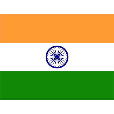 Drapeau Officiel de l\'Inde, parfait pour personnaliser les accessoires de votre bébé sur bebe-prenom.com.