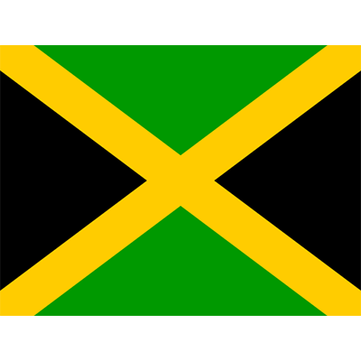 Drapeau Officiel de la Jamaïque pour personnaliser les accessoires de bébé sur bebe-prenom.com.